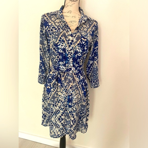 Dresses & Skirts - 💎 CAbi button up long sleeve dress size small EUC ❤️